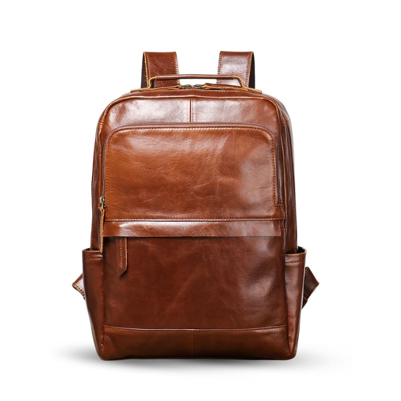 Heritage Explorer Backpack – Vintage Cowhide Leather Backpack for Men
