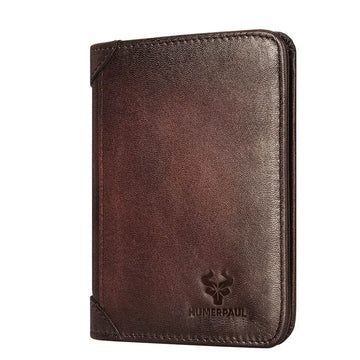 Guardian TriFold Wallet - 100% Genuine Cowhide Leather - RFID Blocking Anti-Theft Slim Wallet for Men
