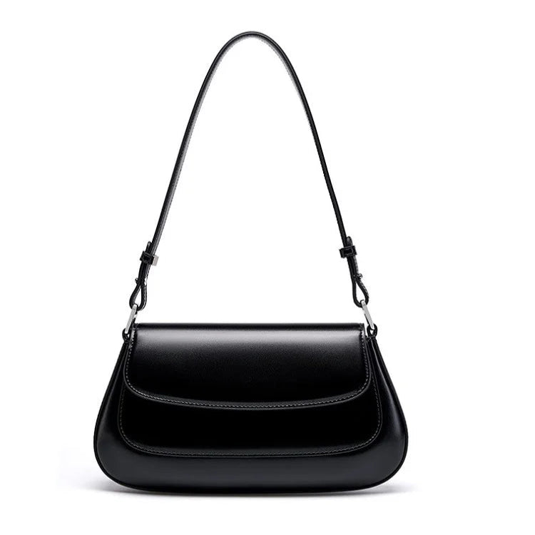 Luxe Mini Satchel - Genuine Leather Crossbody Bag for Women - Compact Shoulder Purse with Adjustable Strap