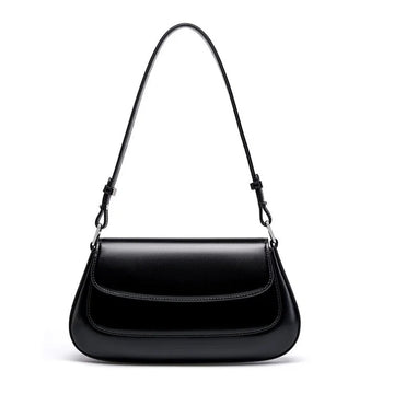 Luxe Mini Satchel - Genuine Leather Crossbody Bag for Women - Compact Shoulder Purse with Adjustable Strap