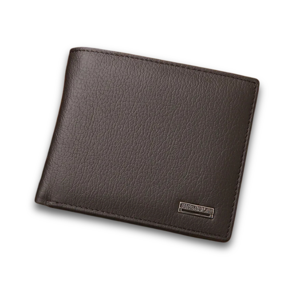 Garrison Slim Wallet – RFID-Blocking Bifold in Full-Grain Leather
