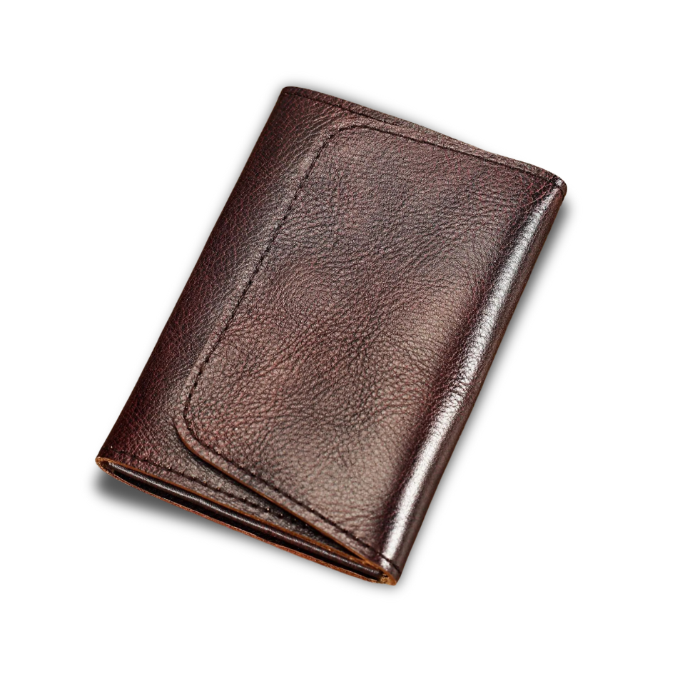 Apex Vertical Wallet - Genuine Top-Grain Cowhide Leather - Slim RFID Blocking Vertical Card Holder for Men