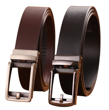 The Executive Autolock- Luxury Genuine Leather Belt with Automatic Buckle - Premium Business & Formal Wear Accessory